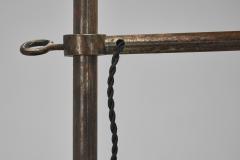 Wrought Iron Adjustable Floor Lamp with Spiral Detaile Europe Mid 20th Century - 4244371