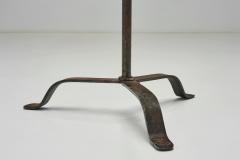 Wrought Iron Adjustable Floor Lamp with Spiral Detaile Europe Mid 20th Century - 4244373