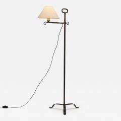 Wrought Iron Adjustable Floor Lamp with Spiral Detaile Europe Mid 20th Century - 4248818