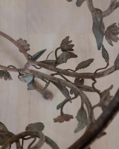 Wrought Iron And Polychrome Sheet Metal Coffee Table 20th Century - 4577578