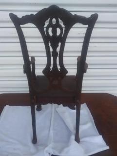 Wrought Iron Chippendale Ball and Claw Miniature Chair - 3723306