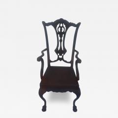 Wrought Iron Chippendale Ball and Claw Miniature Chair - 3728460