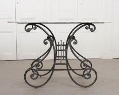 Wrought Iron Gilt Brass and Marble Top Bakers Pastry Table - 912130