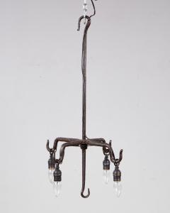 Wrought Iron Hanging Hook Chandelier - 4156999