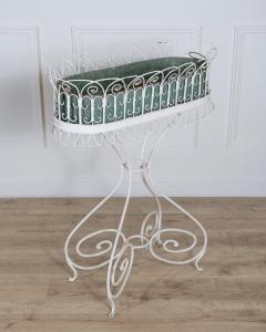 Wrought Iron Planter with Scrollwork Stand 20th Century - 4431989