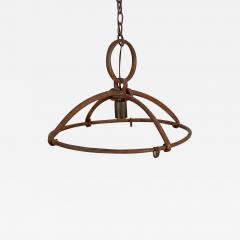 Wrought Iron Rack Chandelier Spain Circa 18 19th Century - 1432515