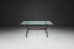 Wrought Iron Savonarola Dining Table Italy 1960s - 4556563