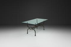 Wrought Iron Savonarola Dining Table Italy 1960s - 4556564