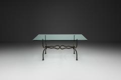 Wrought Iron Savonarola Dining Table Italy 1960s - 4556565