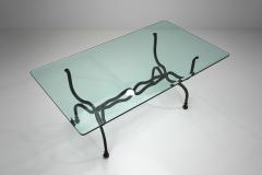 Wrought Iron Savonarola Dining Table Italy 1960s - 4556566