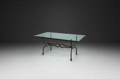 Wrought Iron Savonarola Dining Table Italy 1960s - 4561660