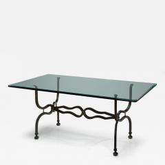 Wrought Iron Savonarola Dining Table Italy 1960s - 4561860