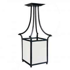 Wrought Iron Swedish Modern Classicism Lantern Fixture - 1640448