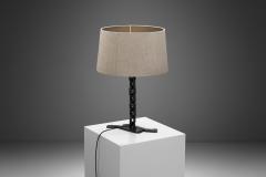 Wrought Iron Table Lamp with Chain Links France 1960s - 3227797