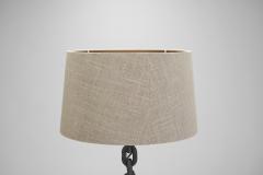 Wrought Iron Table Lamp with Chain Links France 1960s - 3227801