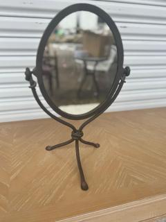 Wrought Iron Tripod Base Cheval Style Mirror - 4424037