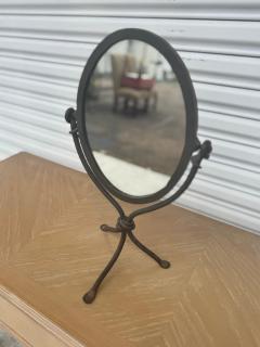 Wrought Iron Tripod Base Cheval Style Mirror - 4424093