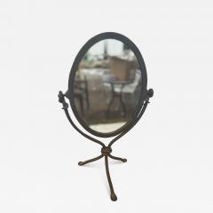 Wrought Iron Tripod Base Cheval Style Mirror - 4426799
