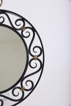 Wrought Iron and Brass Mirror - 4392038