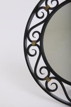 Wrought Iron and Brass Mirror - 4392039