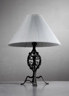 Wrought iron Austrian table lamp - 4573018