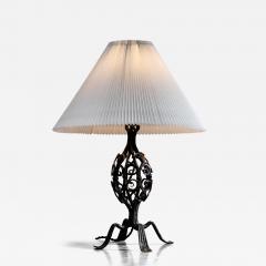 Wrought iron Austrian table lamp - 4574349