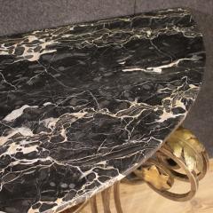 Wrought iron console with marble top from the 70s - 4235599