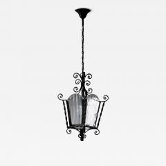 Wrought iron lantern pendant - 4692090
