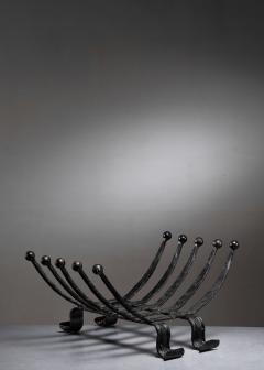 Wrought iron log holder - 4643805