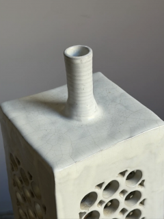 Wye Pottery Pierced Ceramic Vase England 1960s - 4565597