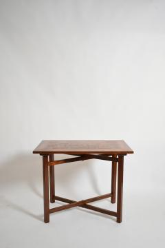 X shaped foot chessboard table XIXth c  - 4695732