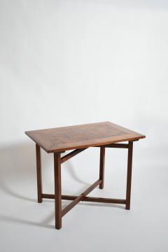 X shaped foot chessboard table XIXth c  - 4695735