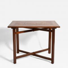 X shaped foot chessboard table XIXth c  - 4702038