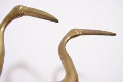 Sold - Pair Of Large Brass Cranes - Rubbish Interiors Inc.