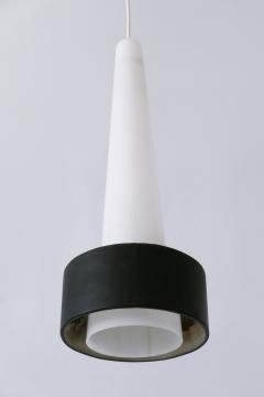 XL Mid Century Lucite Metal Church Pendant Lamp or Hanging Light Germany 1960s - 4238617
