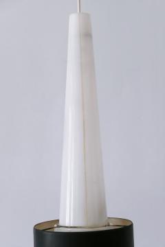 XL Mid Century Lucite Metal Church Pendant Lamp or Hanging Light Germany 1960s - 4238619