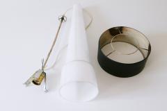 XL Mid Century Lucite Metal Church Pendant Lamp or Hanging Light Germany 1960s - 4238627