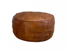 XL Patchwork Leather Pouf Ottoman Style De Sede 1980 - 4049699