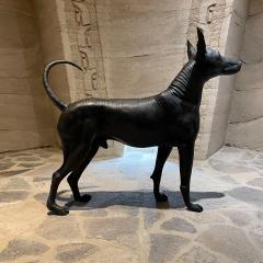 XOLO Hairless Dog Bronze Sculpture master sculptor Guillermo Castano Mexico 2008 - 2090895