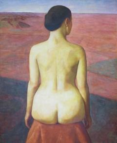 Xue Mo Seated Nude - 75962