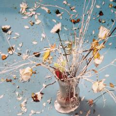 Xurxo G mez Chao Gran Bouquet Azul By Xurxo G mez Chao Floral Blue Abstract Still Life 2017 - 4439439