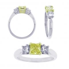 YELLOW DIAMOND ENGAGEMENT RING - 2621849