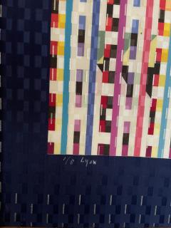 Yaacov Agam 1981 Silk tapestry by Yaacov Agam - 4476013