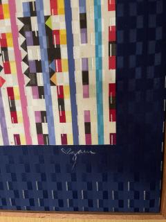 Yaacov Agam 1981 Silk tapestry by Yaacov Agam - 4476014