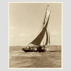 Yacht Alpha early silver photographic print by Beken of Cowes - 812913