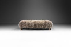 Yak Hide Daybed with Solid Wood Legs Europe ca 1950s - 2752653