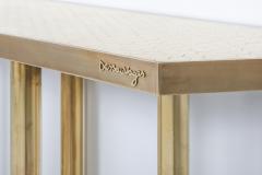 Yann Dessauvages Brass contemporary console table 2015 - 1382631