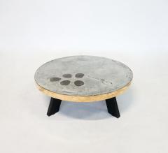 Yann Dessauvages Contemporary Modern Coffee Table by Yann Dessauvages in Brass Stone - 3015546