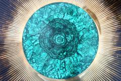 Yann Dessauvages Malachite and Brass Dining Table by Dessauvages - 265934