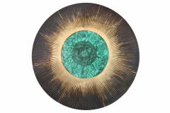 Yann Dessauvages Malachite and Brass Dining Table by Dessauvages - 265937